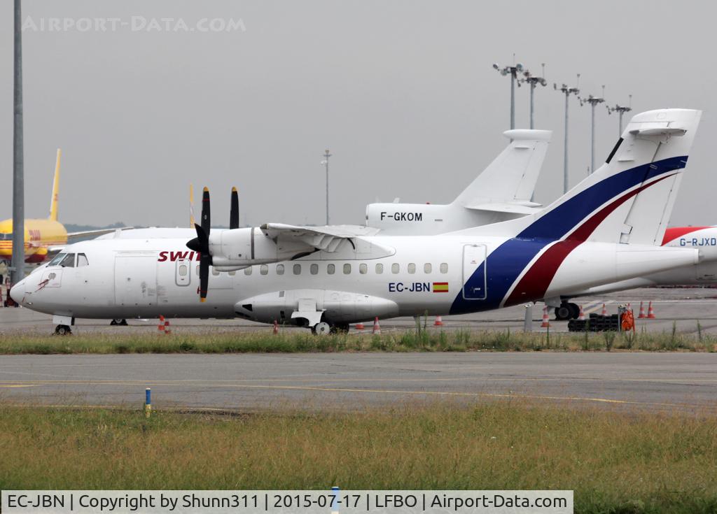 EC-JBN, 1990 ATR 42-300 C/N 218, Parked at the General Aviation area...