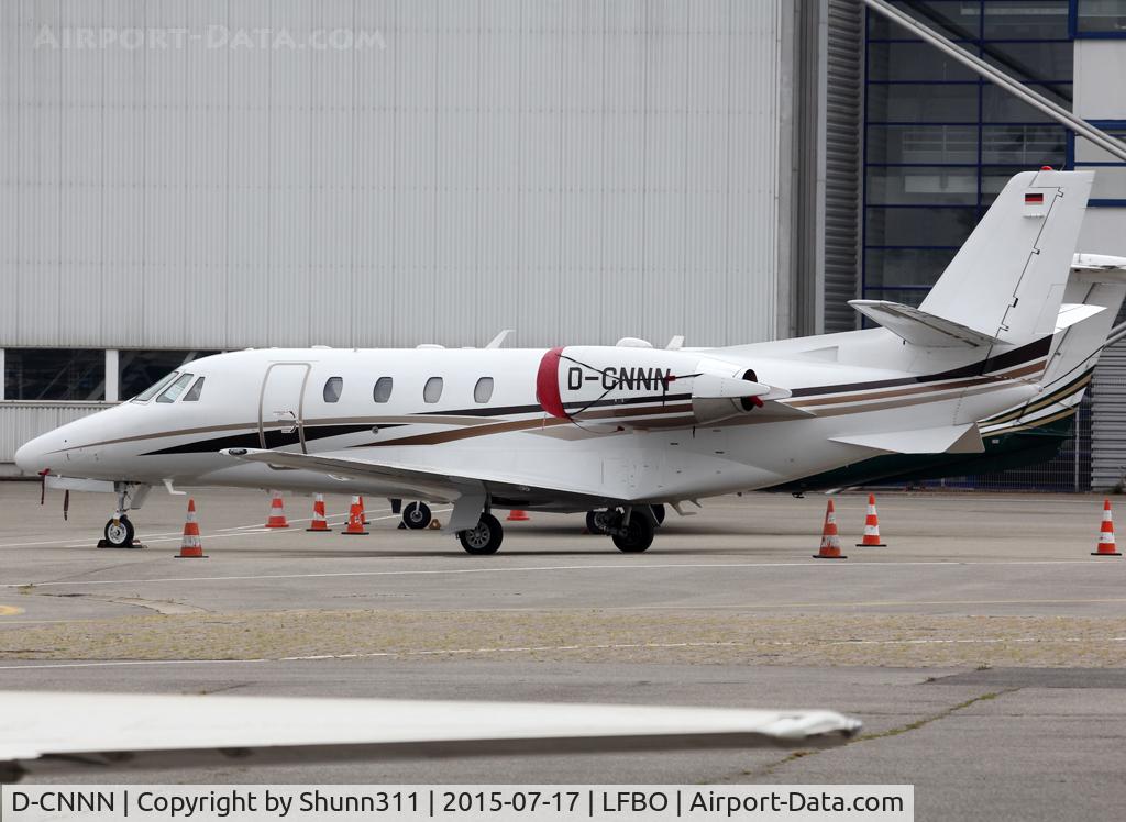 D-CNNN, 2008 Cessna 560XL Citation XLS C/N 560-5786, PArked at the General Aviation aera under new c/s