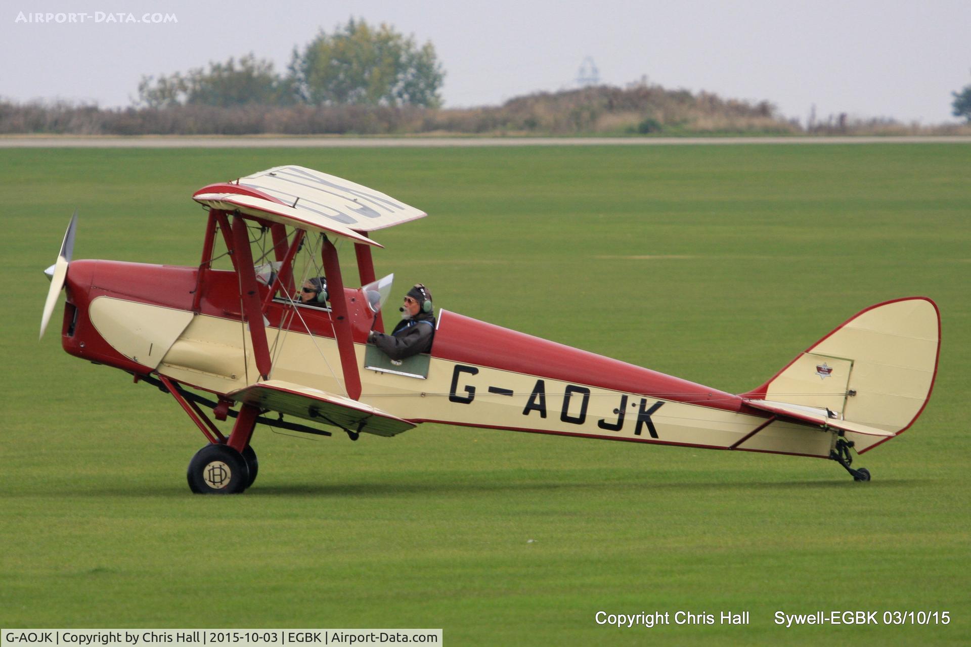 G-AOJK, 1939 De Havilland DH-82A Tiger Moth II C/N 82813, at The Radial And Training Aircraft Fly-in
