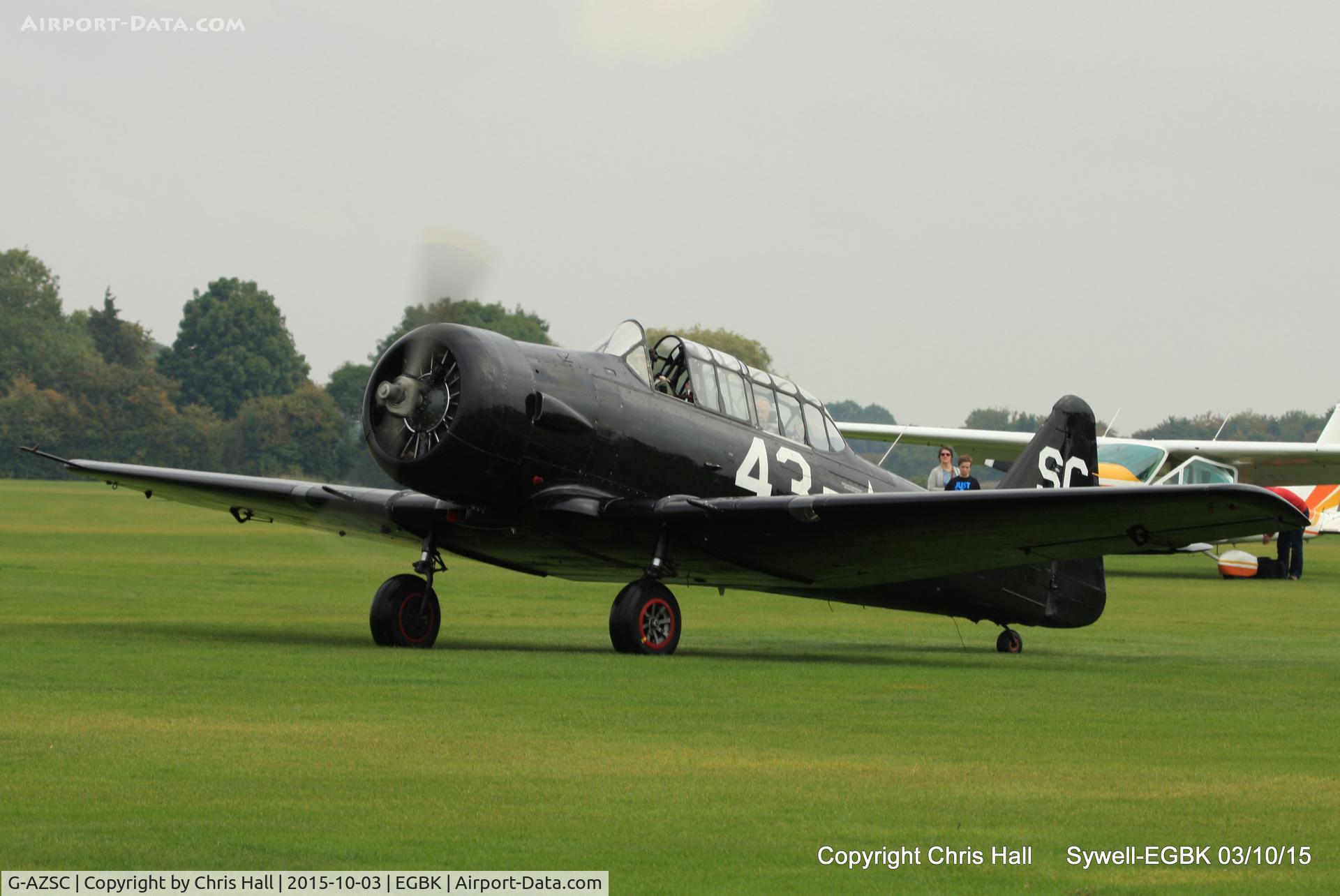G-AZSC, 1943 Noorduyn AT-16 Harvard IIB C/N 14A-1363, at The Radial And Training Aircraft Fly-in