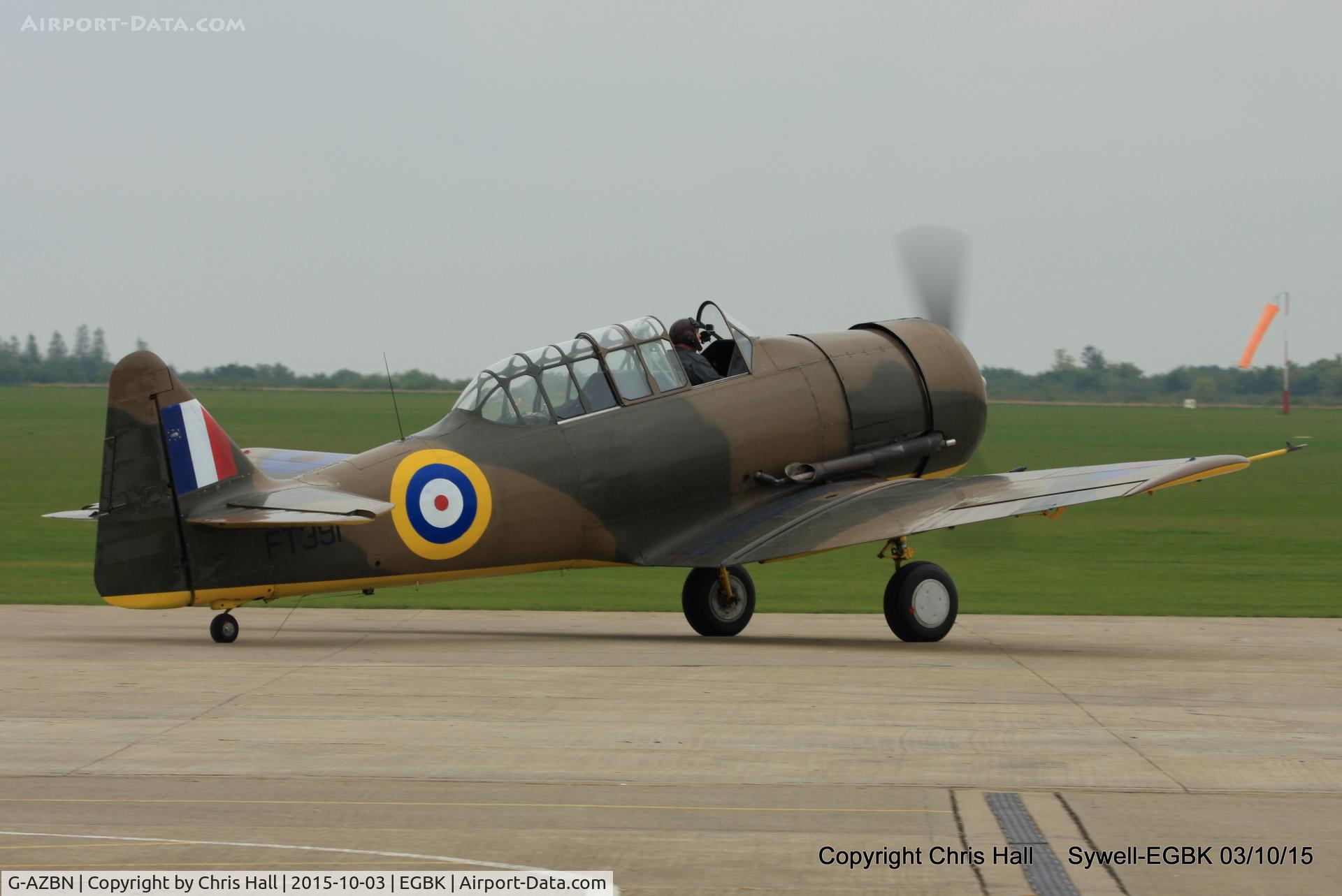 G-AZBN, 1942 Noorduyn AT-16 Harvard IIB C/N 14A-1431, at The Radial And Training Aircraft Fly-in