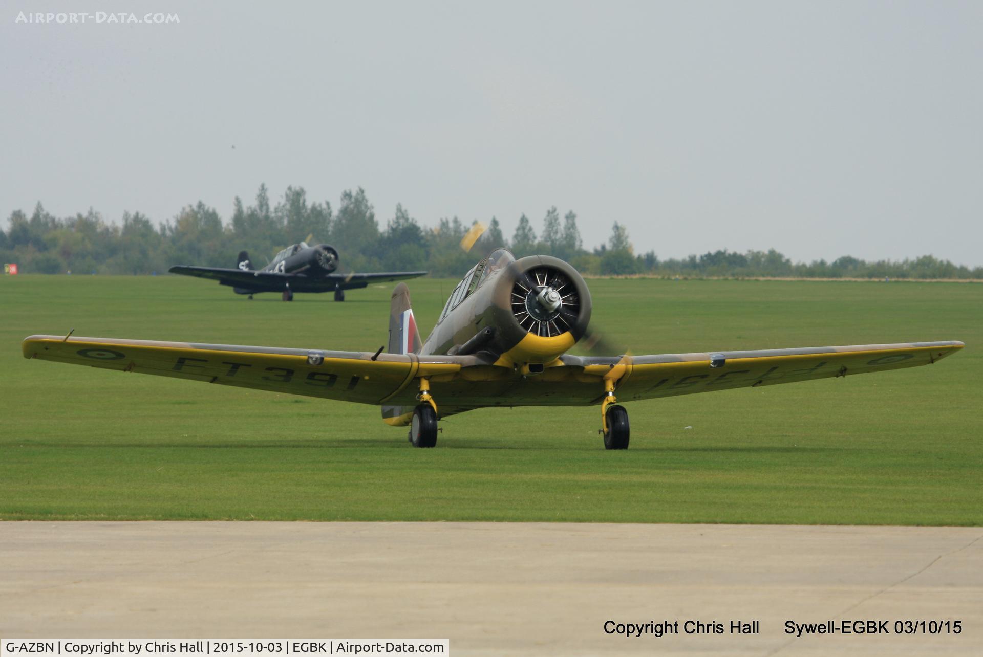 G-AZBN, 1942 Noorduyn AT-16 Harvard IIB C/N 14A-1431, at The Radial And Training Aircraft Fly-in