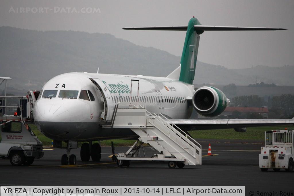 YR-FZA, 1992 Fokker 100 (F-28-0100) C/N 11395, Parked