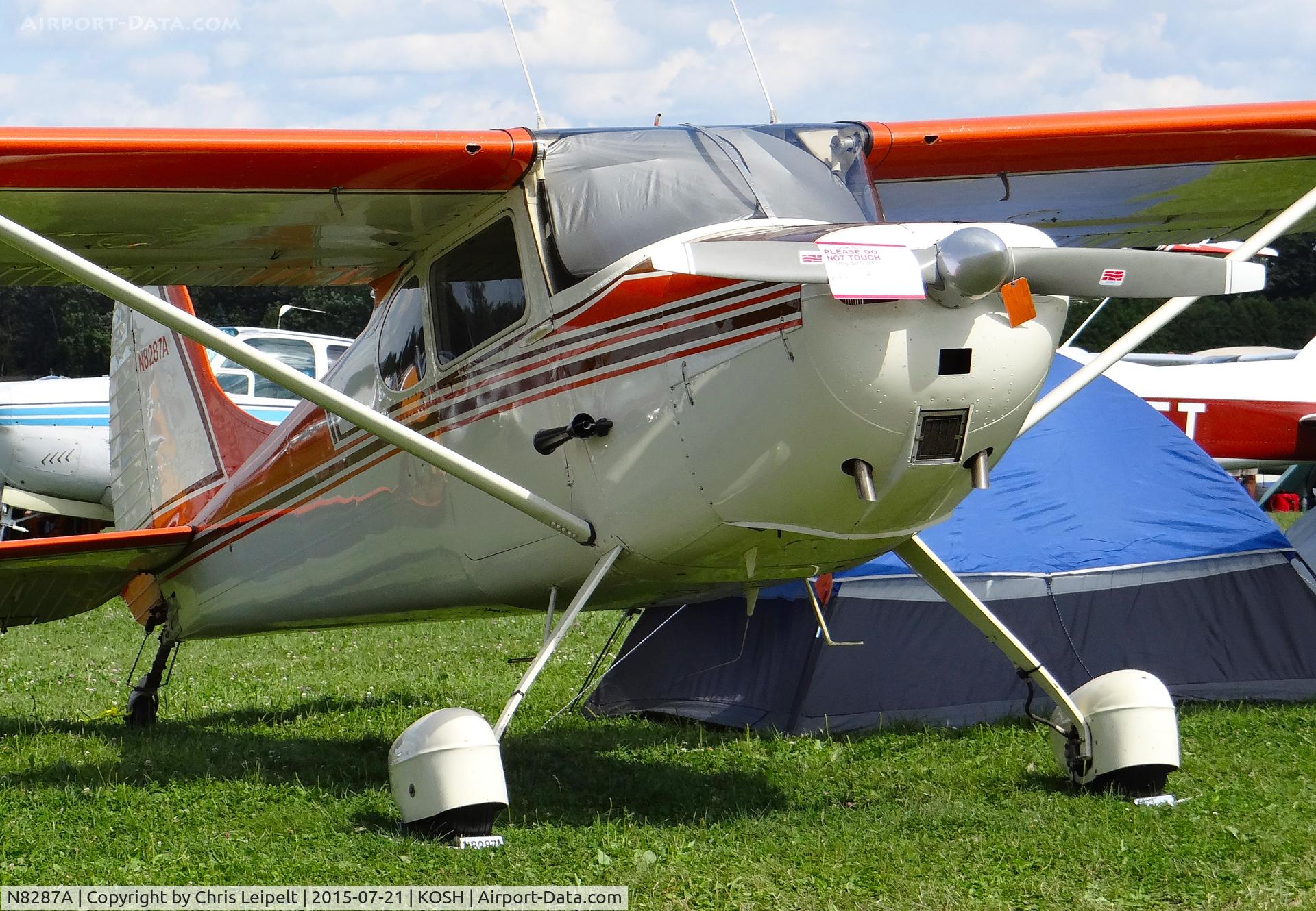 N8287A, 1952 Cessna 170B C/N 25139, Ohio-based 1952 Cessna 170B at EAA AirVenture 2015.
