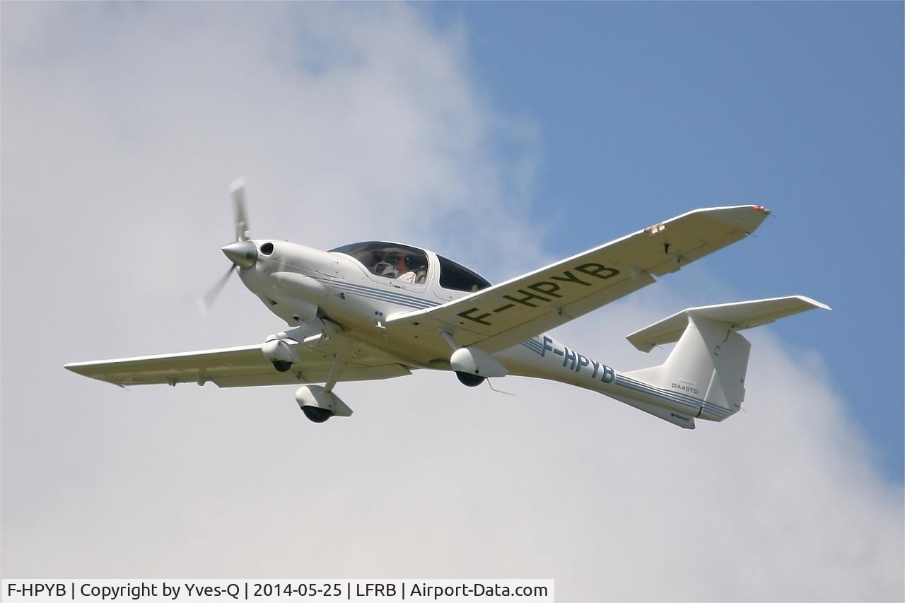 F-HPYB, 2012 Diamond DA-40 Diamond Star Diamond Star C/N DA-289, Diamond DA-40 Diamond Star, Take off rwy 25L, Brest-Bretagne airport (LFRB-BES)