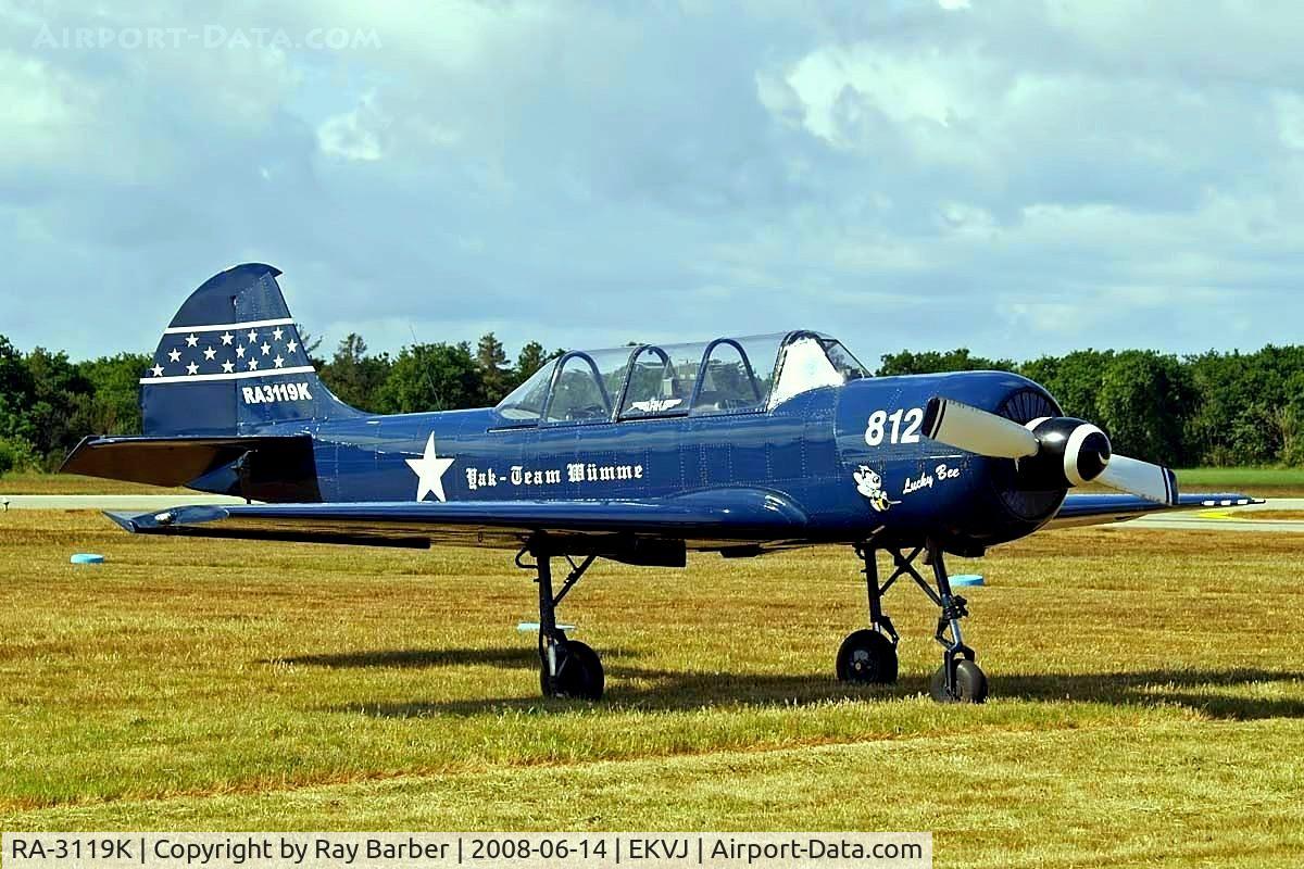 RA-3119K, Bacau Yak-52 C/N 822812, Yakovlev Yak-52 [822812] Stauning~OY 14/06/2008