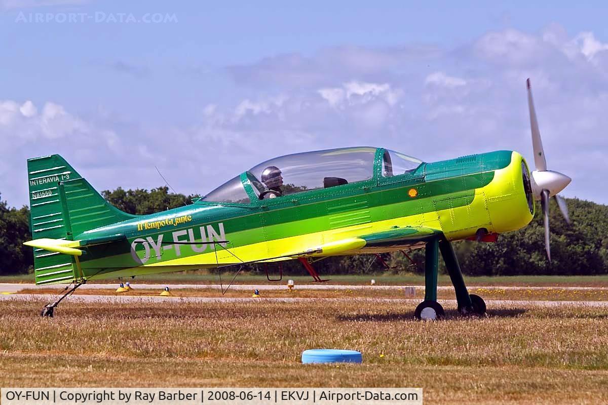 OY-FUN, Interavia I-3 C/N 0209, Interavia I-3 [0209] Stauning~OY 14/06/2008