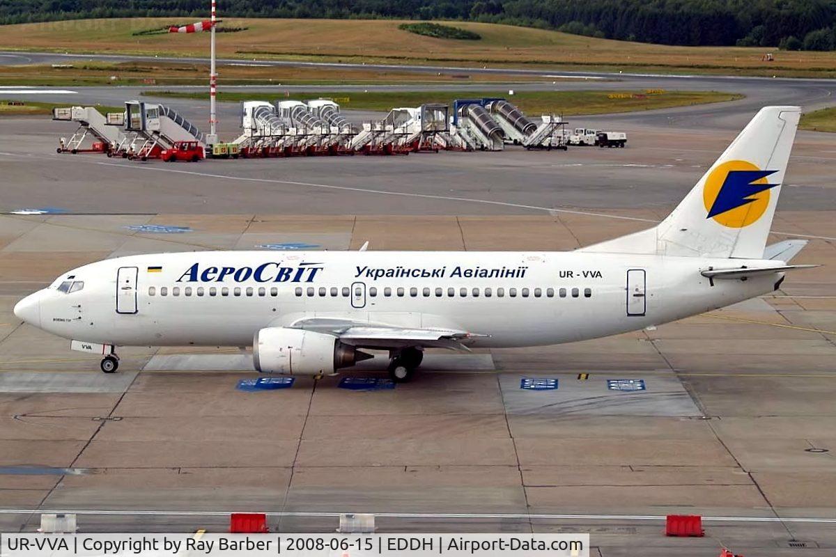 UR-VVA, 1990 Boeing 737-3Q8 C/N 24492, Boeing 737-3Q8 [24492] (Aerosvit Airlines) Hamburg-Fuhlsbuettel~D 15/06/2008