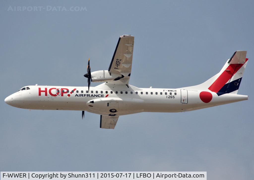 F-WWER, 2015 ATR 72-600 (72-212A) C/N 1265, C/n 1265 - To be F-HOPZ