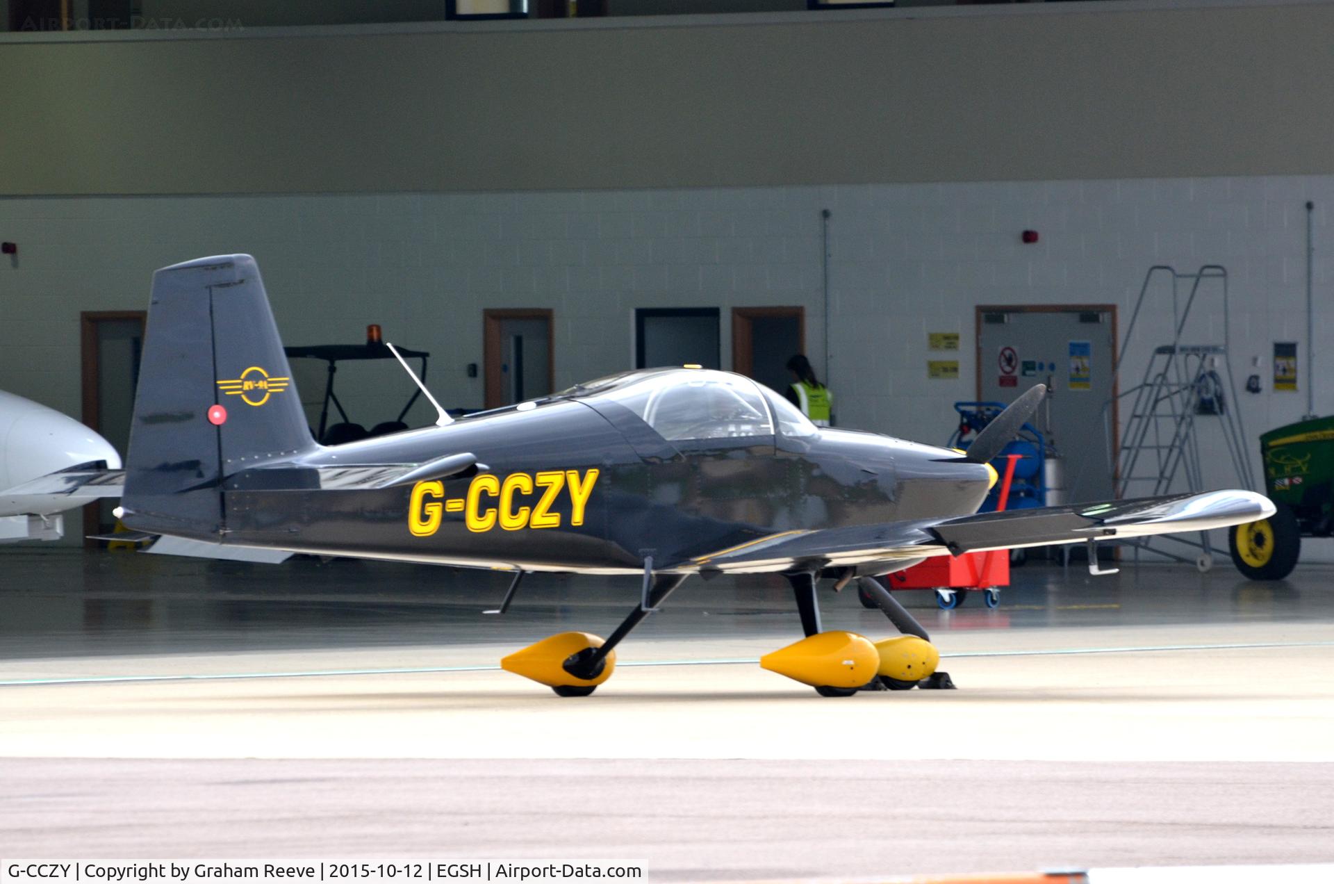 G-CCZY, 2006 Vans RV-9A C/N PFA 320-14154, Parked at Norwich.
