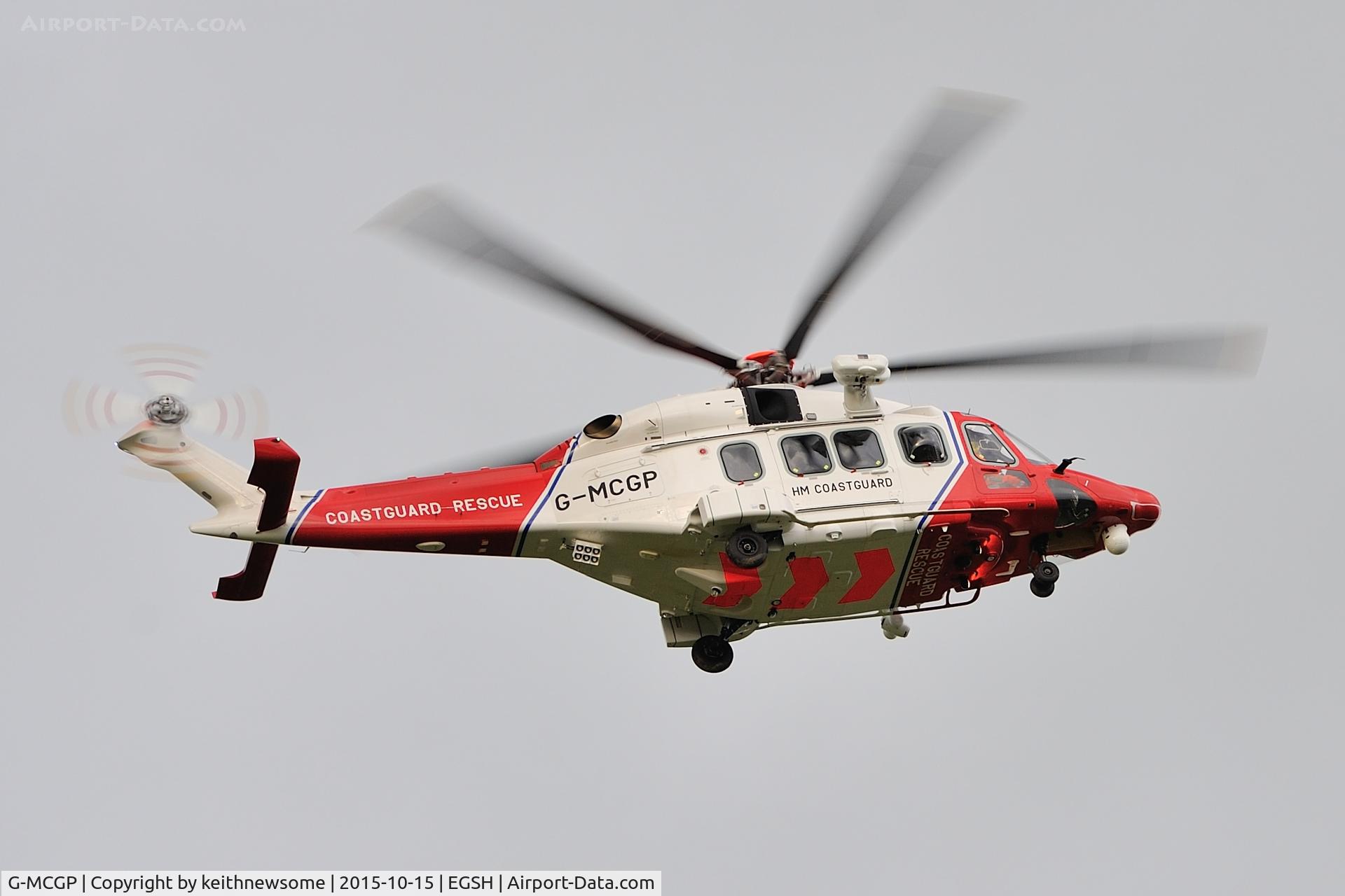G-MCGP, 2014 AgustaWestland AW189 C/N 92003, Coastguard training flight.