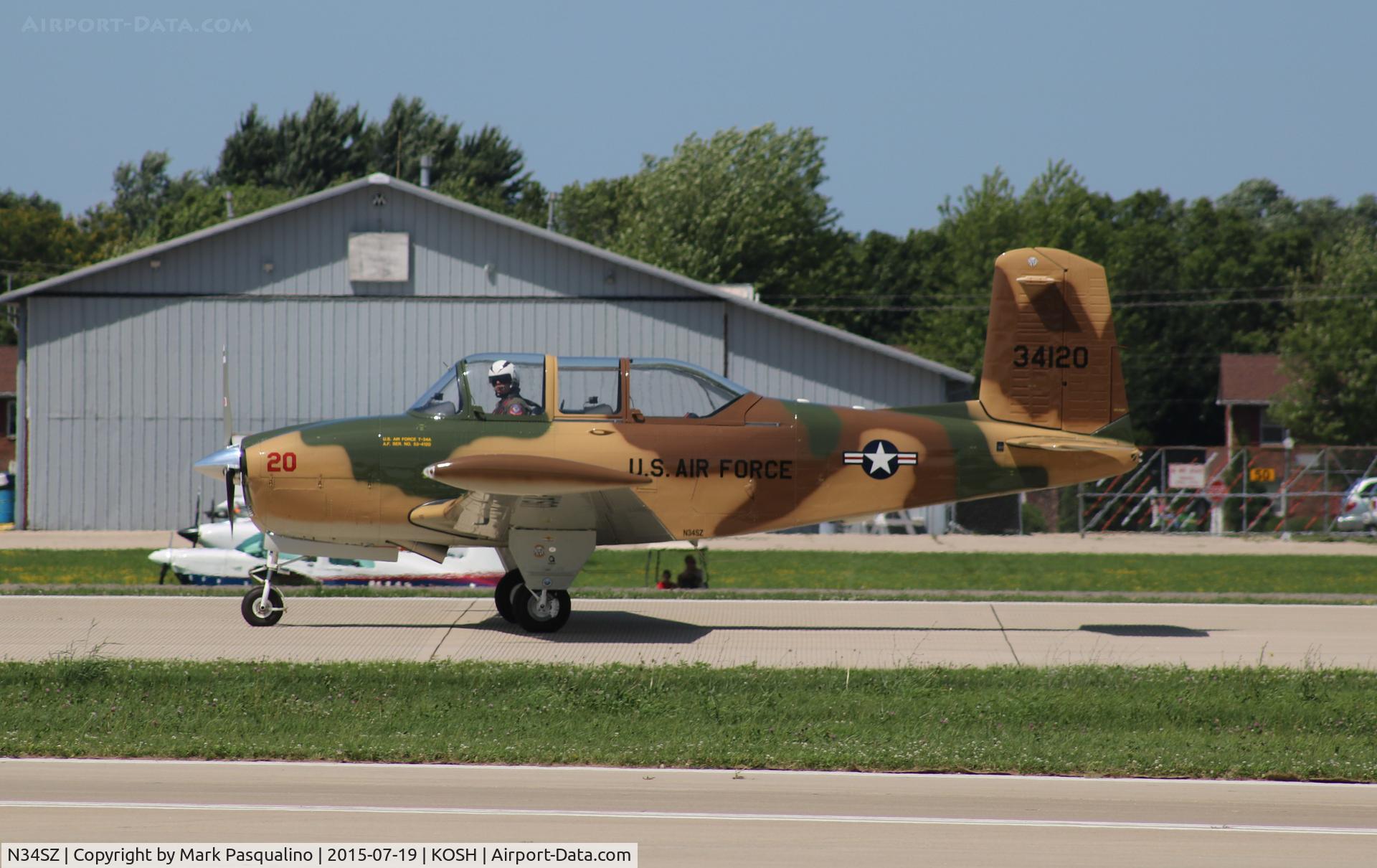 N34SZ, 1953 Beech (CCF) T-34A (A45) Mentor C/N CCF34-89, Beech T-34A