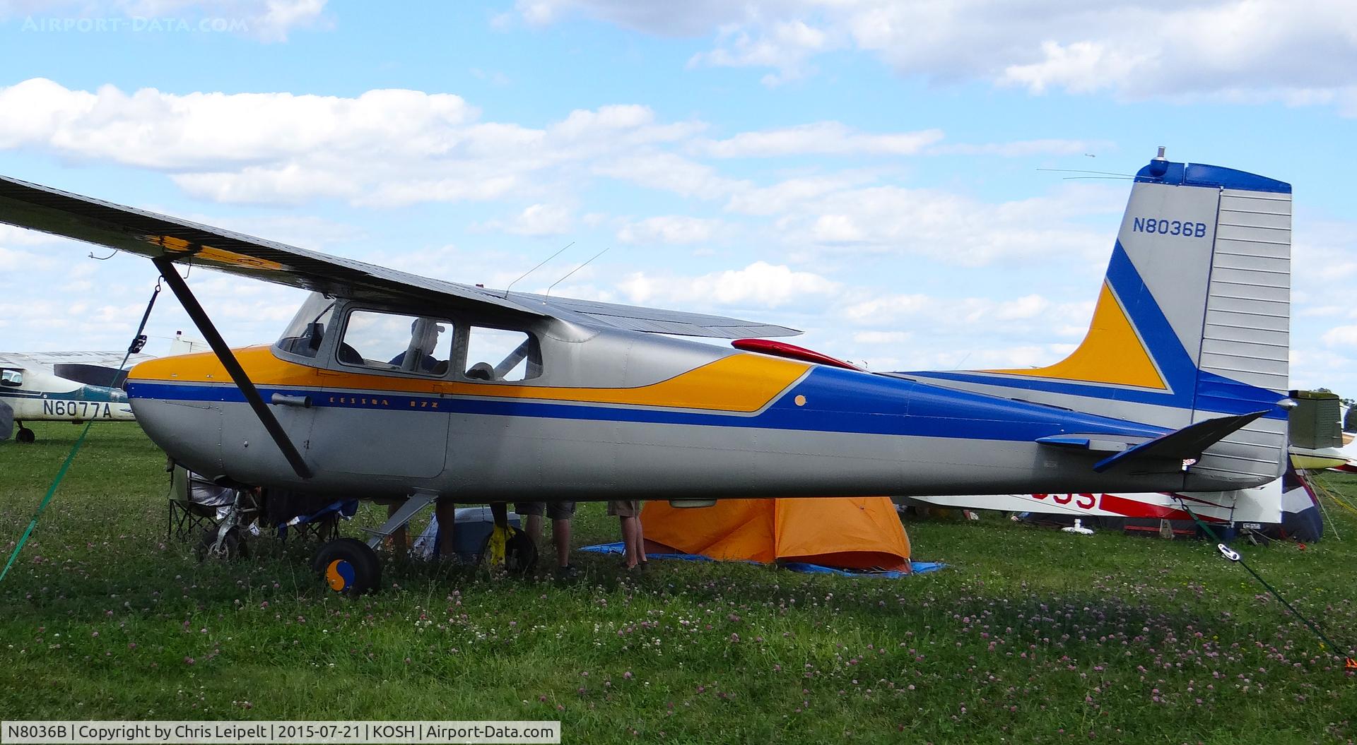 N8036B, 1957 Cessna 172 C/N 29836, Illinois-based 1957 Cessna 172 at EAA AirVenture 2015.