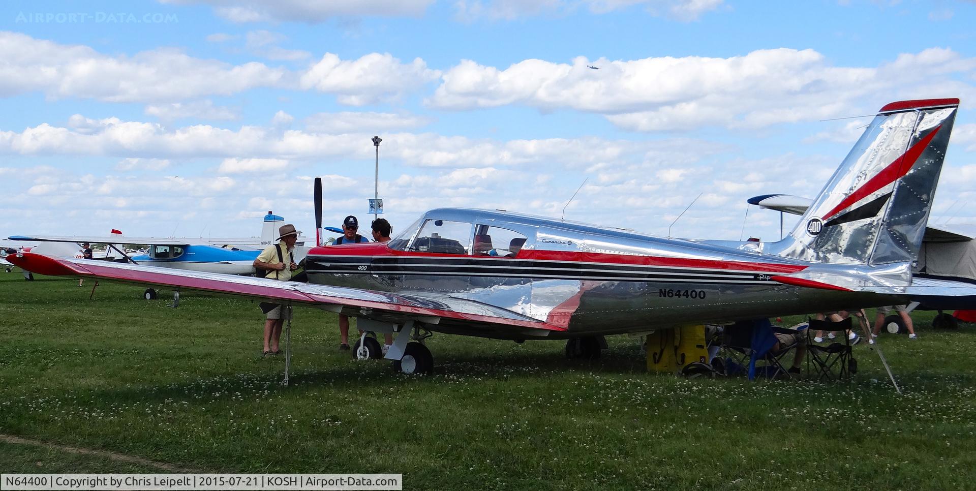 N64400, 1964 Piper PA-24-400 Comanche 400 C/N 26-36, Iowa-based 1964 Piper PA-24-400 at EAA AirVenture 2015.