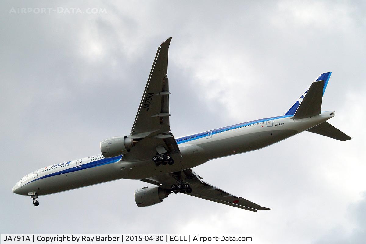JA791A, 2015 Boeing 777-381/ER C/N 60137, Boeing 777-381ER [60137] (All Nippon Airlines) Home~G 30/04/2015. On approach 27R.