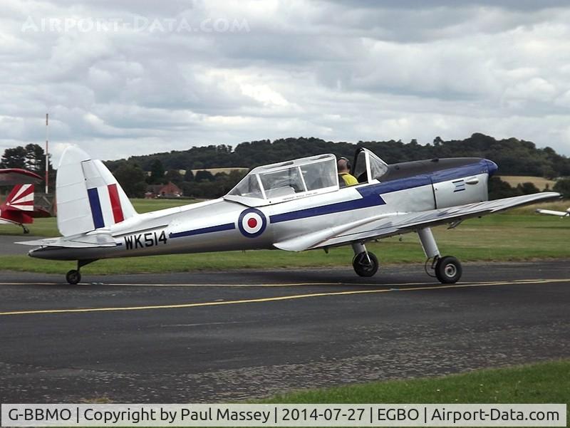 G-BBMO, 1952 De Havilland DHC-1 Chipmunk T.10 C/N C1/0550, Frequent Visitor. Painted as 'WK514'