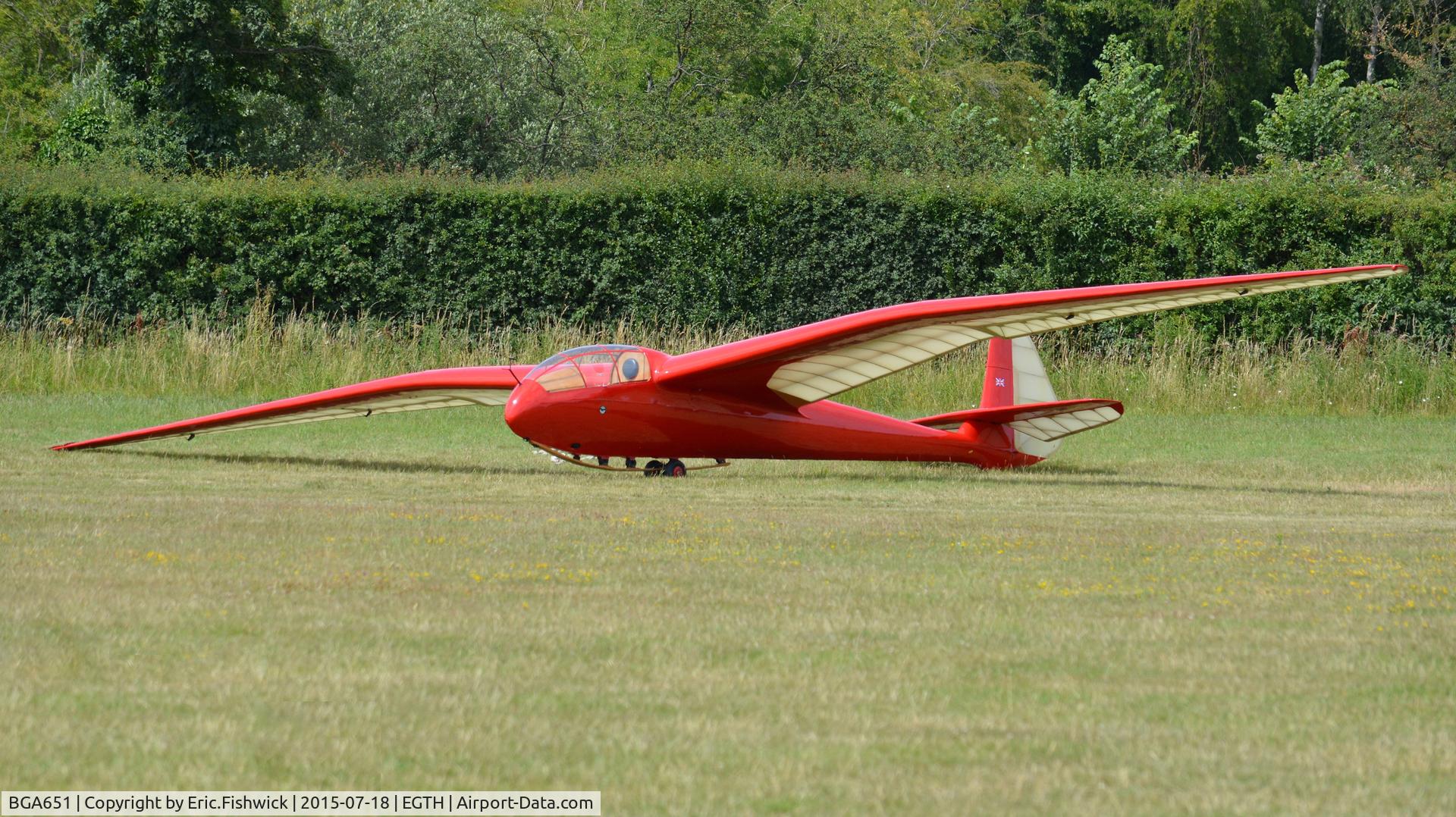 BGA651, 1939 Slingsby T-13 Petrel C/N 363, 3. BGA651 at Shuttleworth Best of British Airshow, July 2015