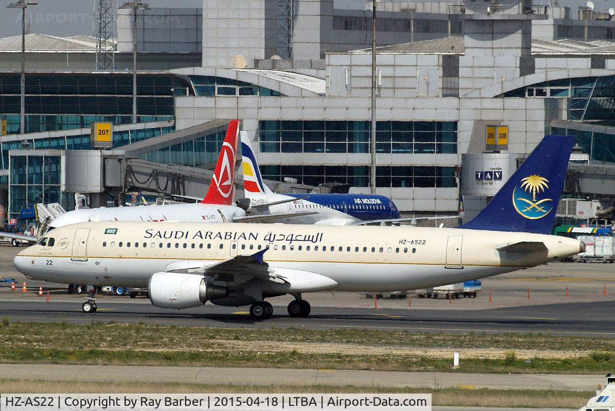 HZ-AS22, 2010 Airbus A320-232 C/N 4484, Airbus A320-232 [4484] (Saudi Arabian Airlines)  Istanbul-Ataturk~TC 18/04/2015