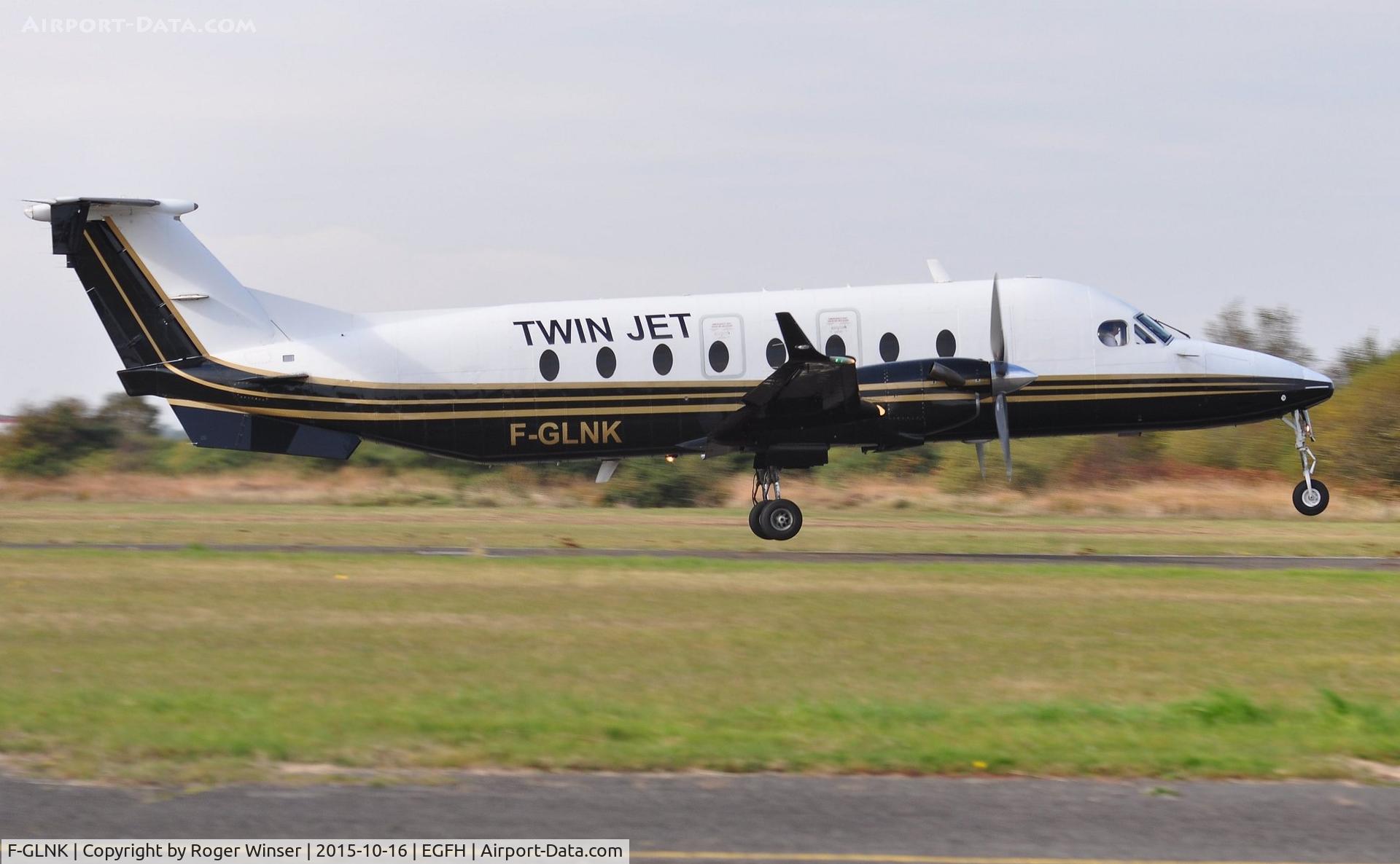 F-GLNK, 1997 Beech 1900D C/N UE-269, Visiting Beech 1900D operated by Twin Jet departing Runway 04 for Marseille.