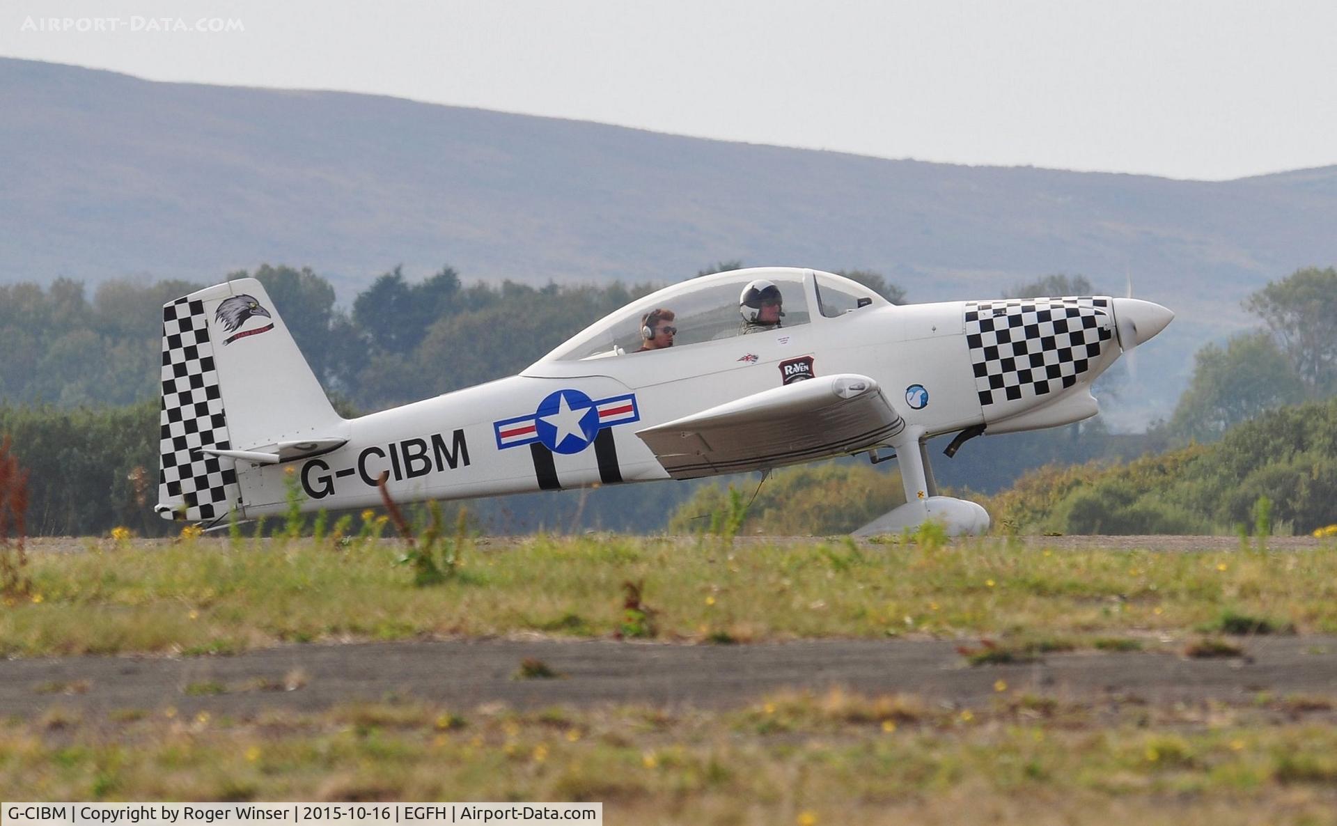 G-CIBM, 2013 Vans RV-8 C/N LAA 303-15083, Resident RV-8 on hold prior to takeoff.