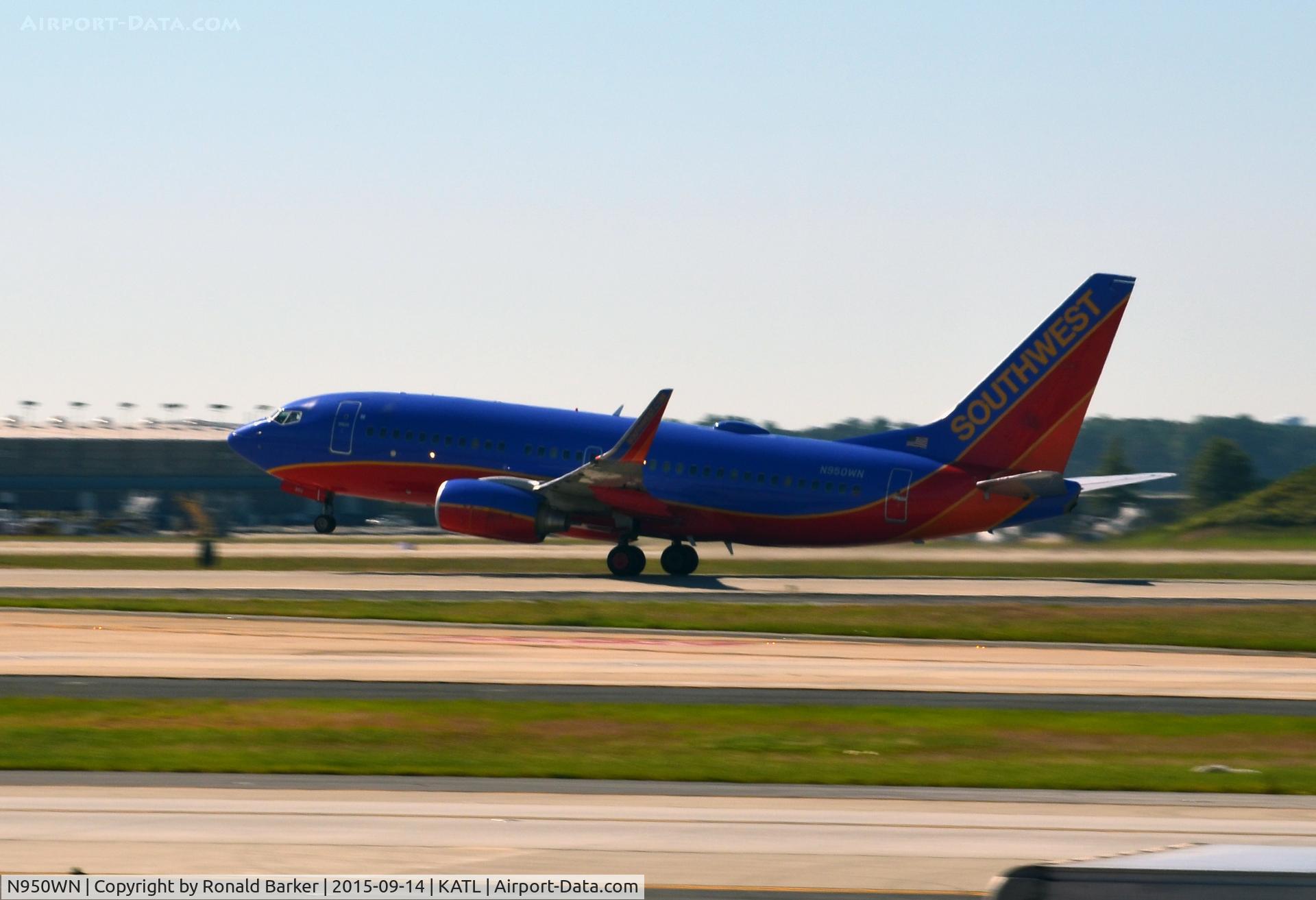 N950WN, 2010 Boeing 737-7H4 C/N 36664, Takeoff Atlanta
