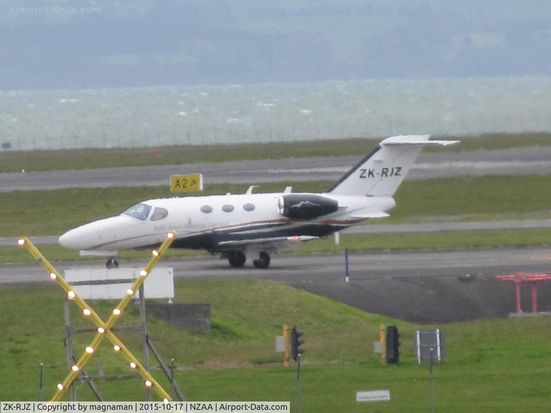 ZK-RJZ, 2012 Cessna 510 Citation Mustang Citation Mustang C/N 510-0398, A long range (max zoom) shot of this newish Wellington based mini biz. Waiting to depart.