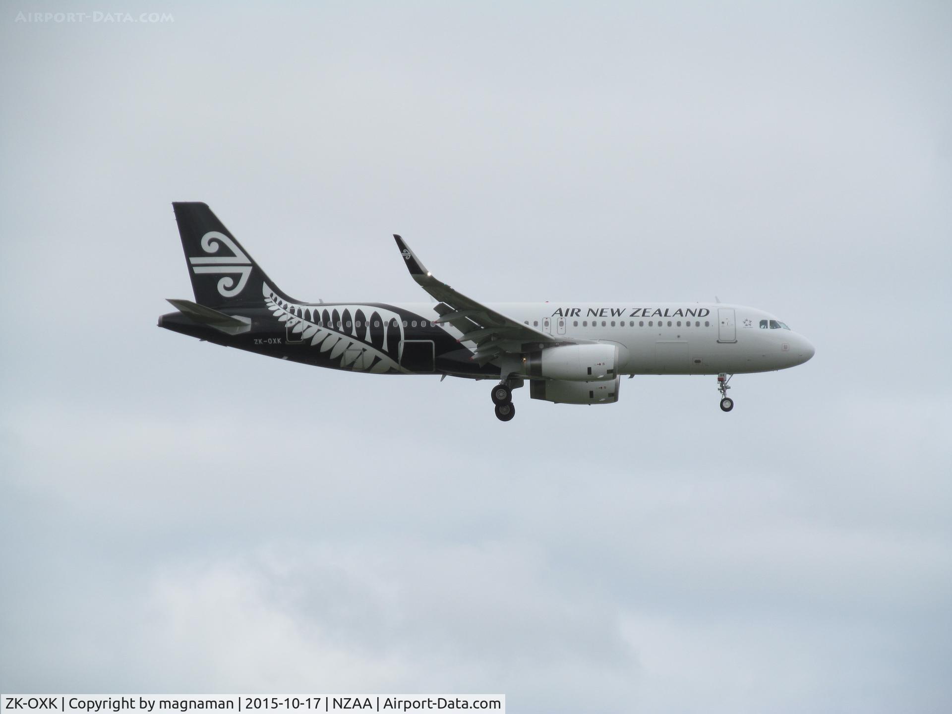 ZK-OXK, 2015 Airbus A320-232 C/N 6706, short finals