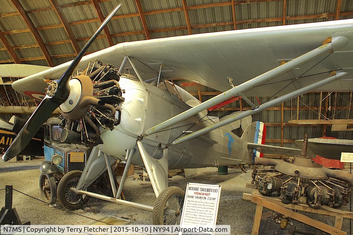 N7MS, 1927 Morane-Saulnier 130 ET 2 C/N 001, Displayed at Old Rhinebeck Aerodrome in New York State