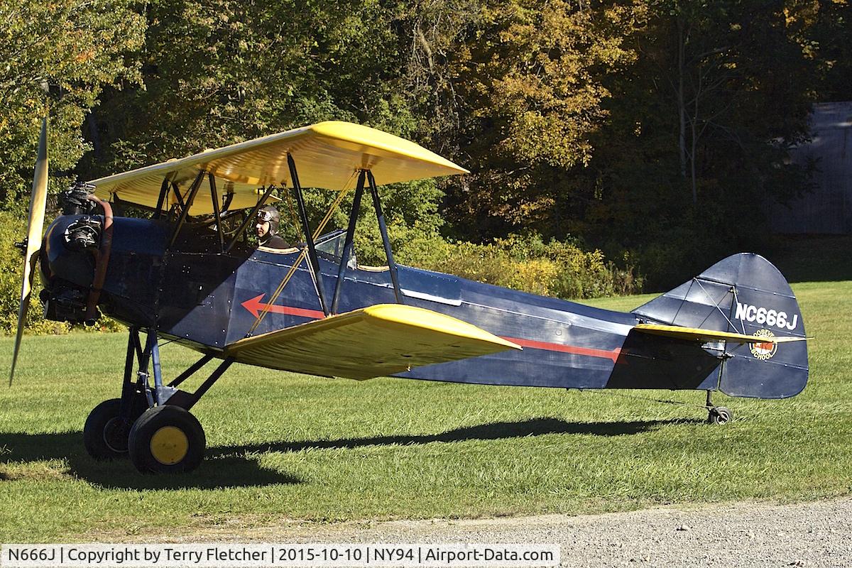 N666J, 1941 Fleet 16B Finch II C/N 350, Displayed at Old Rhinebeck Aerodrome in New York State