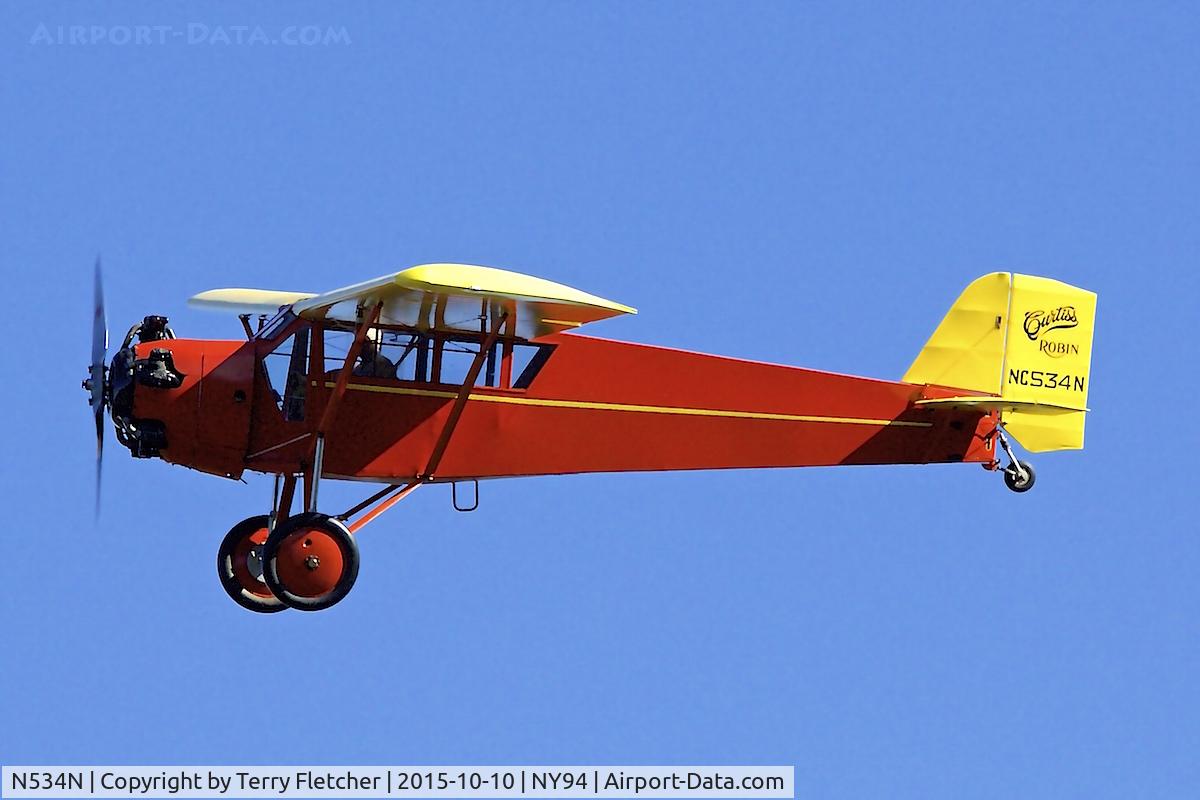 N534N, 1929 Curtiss-Wright Robin J-1 C/N 737, Displayed at Old Rhinebeck Aerodrome in New York State