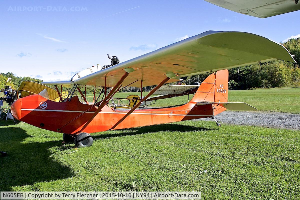 N605EB, 1931 Curtiss-Wright JR CW1 C/N 1025, Displayed at Old Rhinebeck Aerodrome in New York State