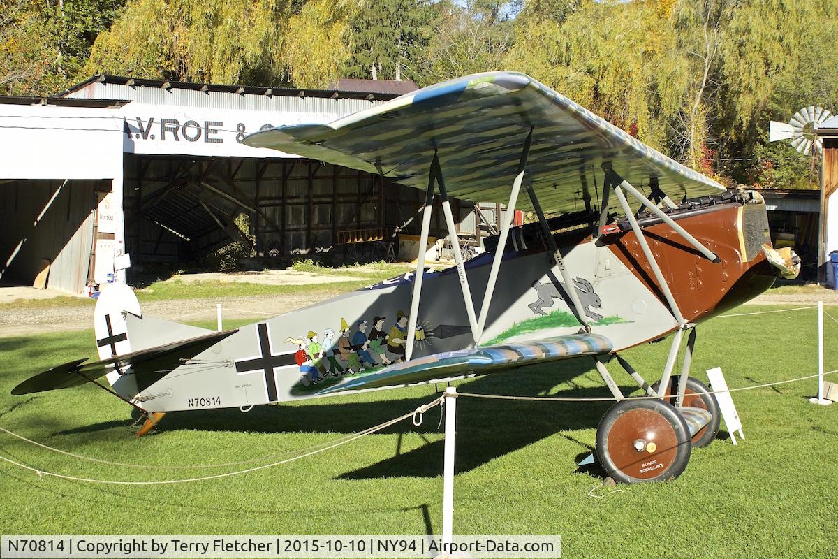 N70814, 1993 Fokker D-VII Replica C/N 1918-1989, Displayed at Old Rhinebeck Aerodrome in New York State