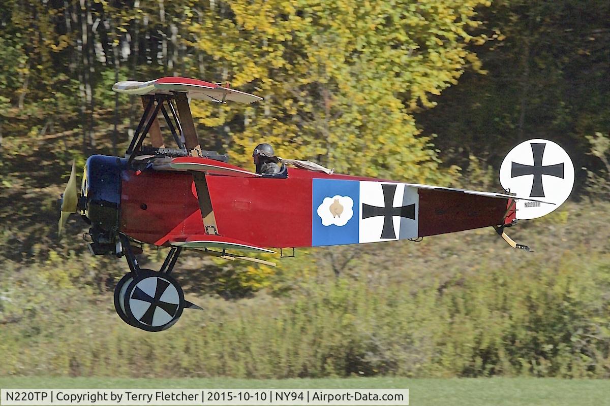 N220TP, Fokker Dr.1 Triplane Replica C/N F1-103, Displayed at Old Rhinebeck Aerodrome in New York State