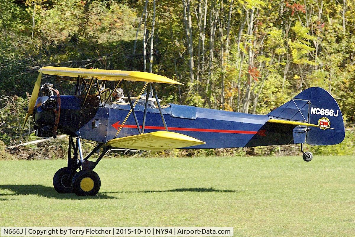 N666J, 1941 Fleet 16B Finch II C/N 350, Displayed at Old Rhinebeck Aerodrome in New York State