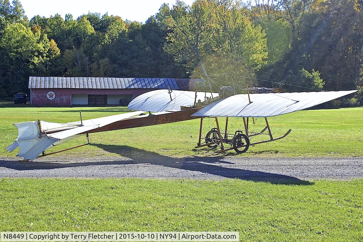 N8449, 1974 Hanriot HD-1 Replica C/N 11, Displayed at Old Rhinebeck Aerodrome in New York State
