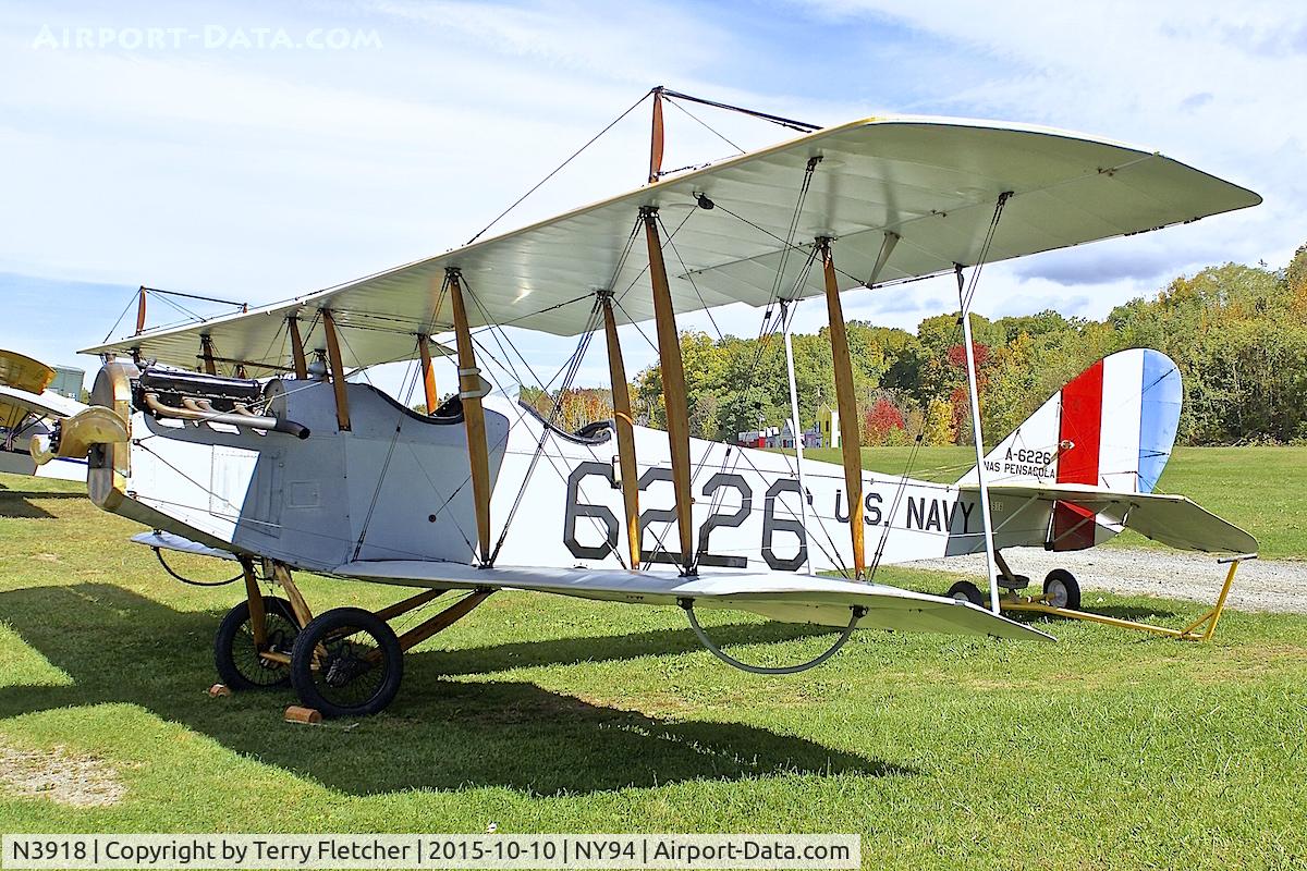 N3918, 1919 Curtiss JN-4H Jenny C/N 3919, Displayed at Old Rhinebeck Aerodrome in New York State