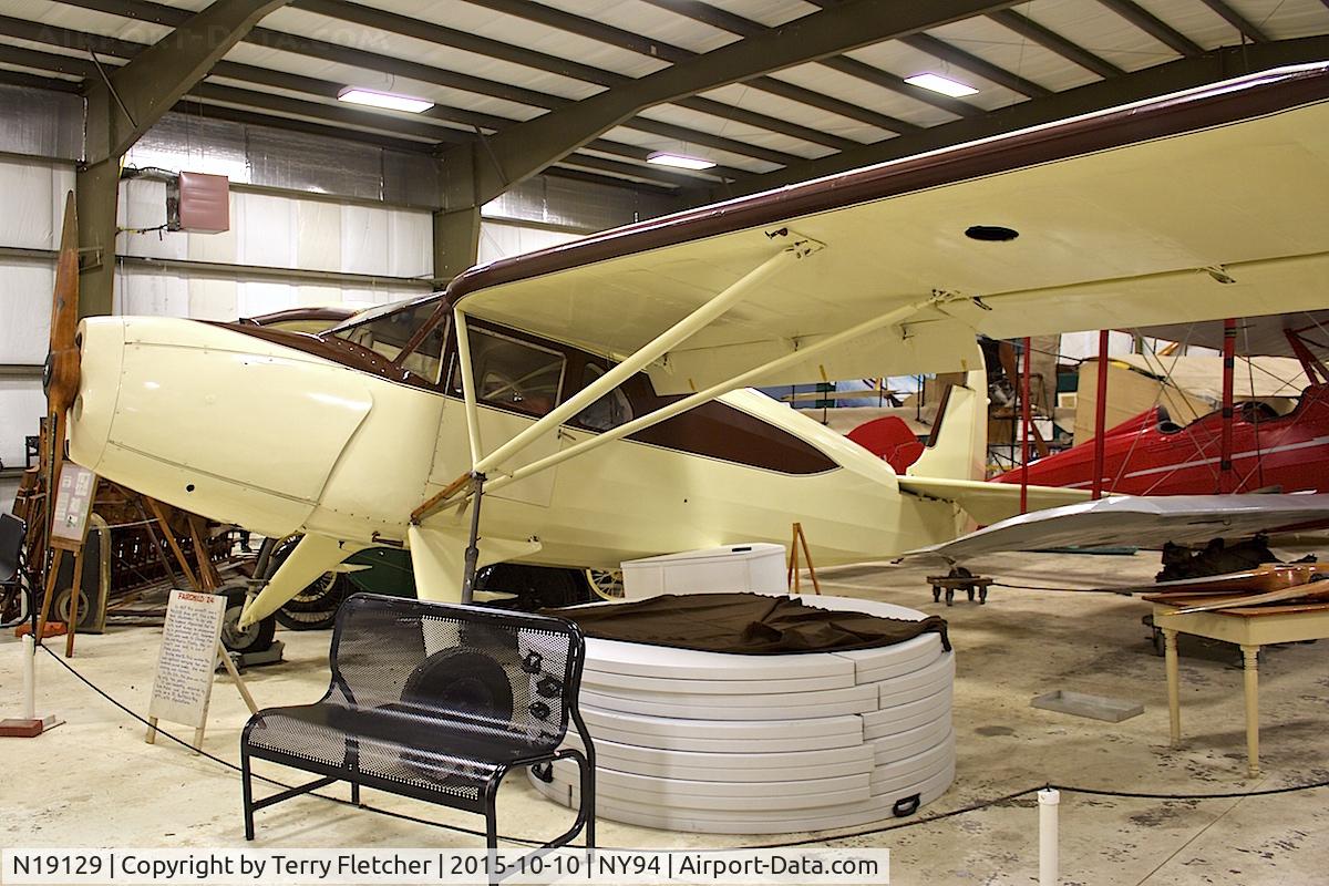 N19129, 1937 Fairchild 24 H C/N 3224, Displayed at Old Rhinebeck Aerodrome in New York State