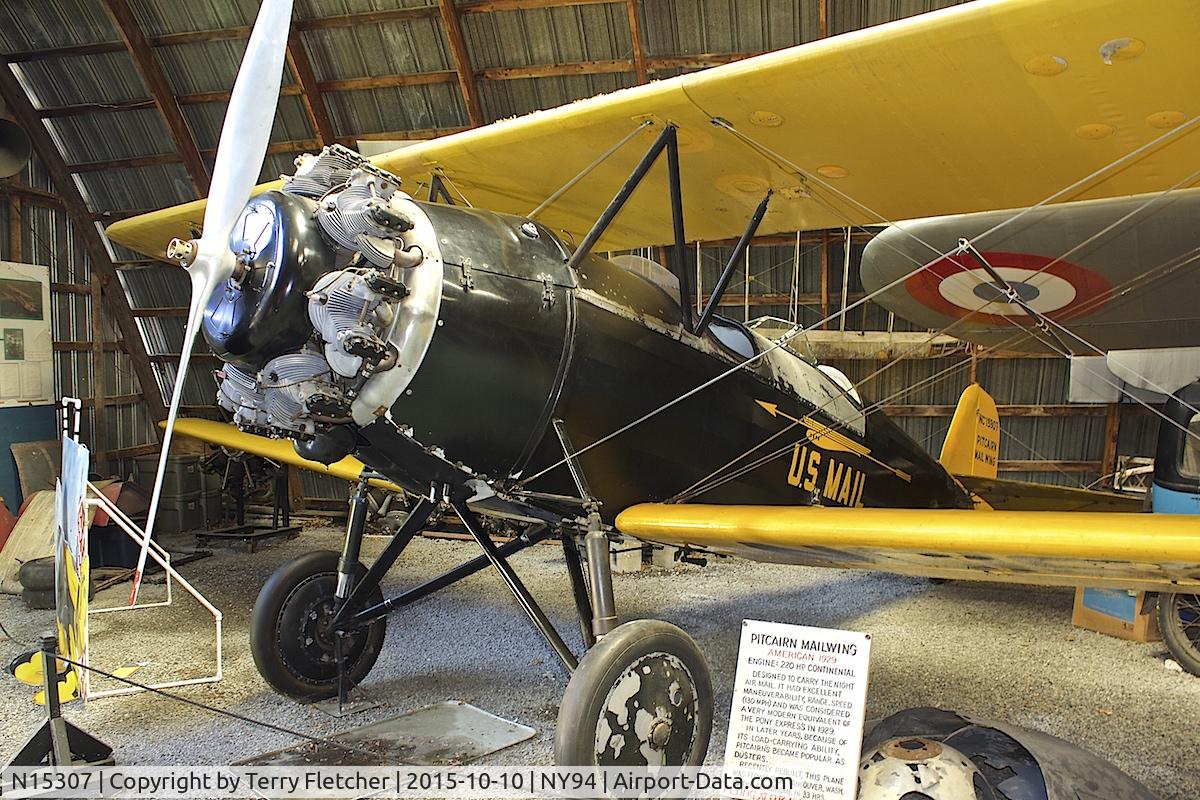 N15307, 1935 Pitcairn PA-6 Super Mailwing C/N 159, Displayed at Old Rhinebeck Aerodrome in New York State