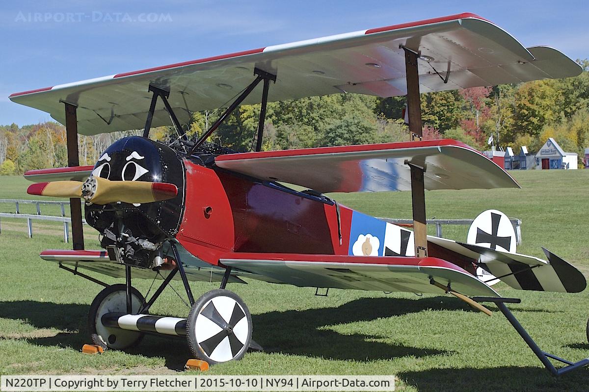 N220TP, Fokker Dr.1 Triplane Replica C/N F1-103, Displayed at Old Rhinebeck Aerodrome in New York State