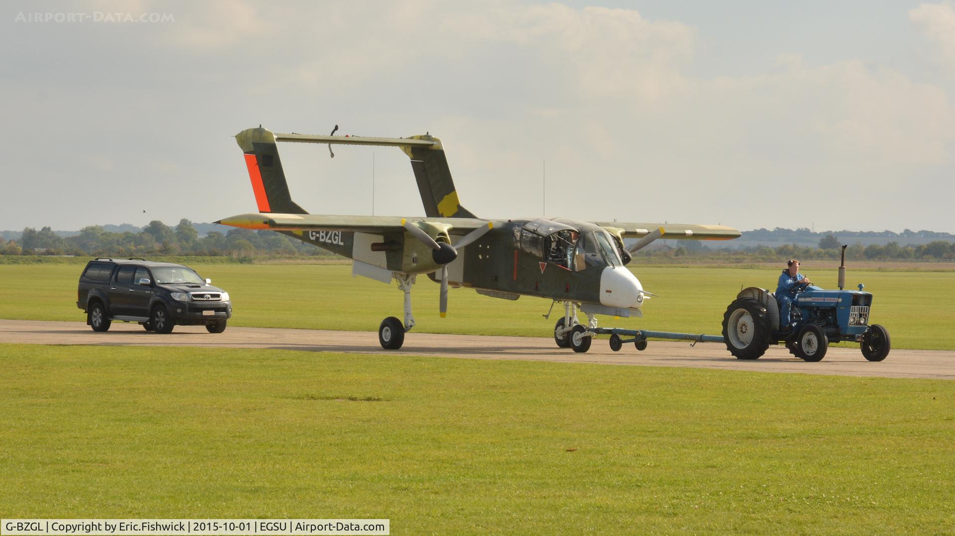 G-BZGL, 1971 North American OV-10B Bronco C/N 338-11, 4. G-BZGL - shortly before returning to the Bronco Demo Team's base at Kortrijk-Wevelgem in Belgium.