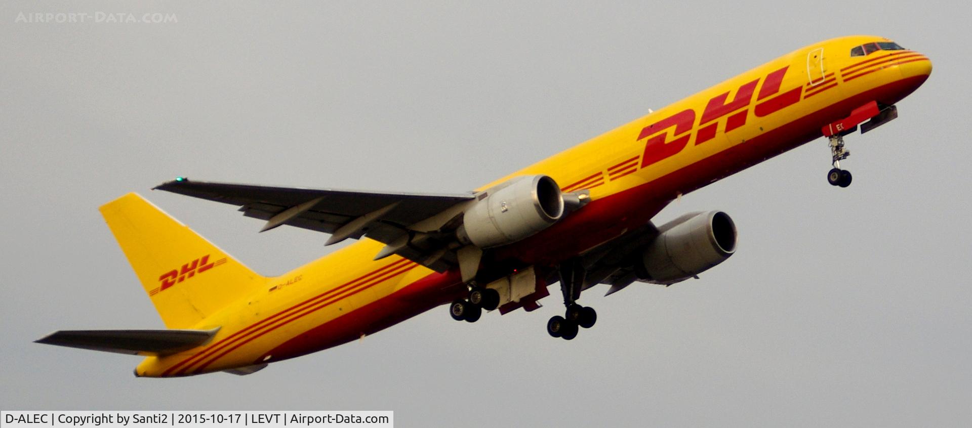 D-ALEC, 1983 Boeing 757-236/SF C/N 22175, Taking off to EDDP (Leipzig/Halle)