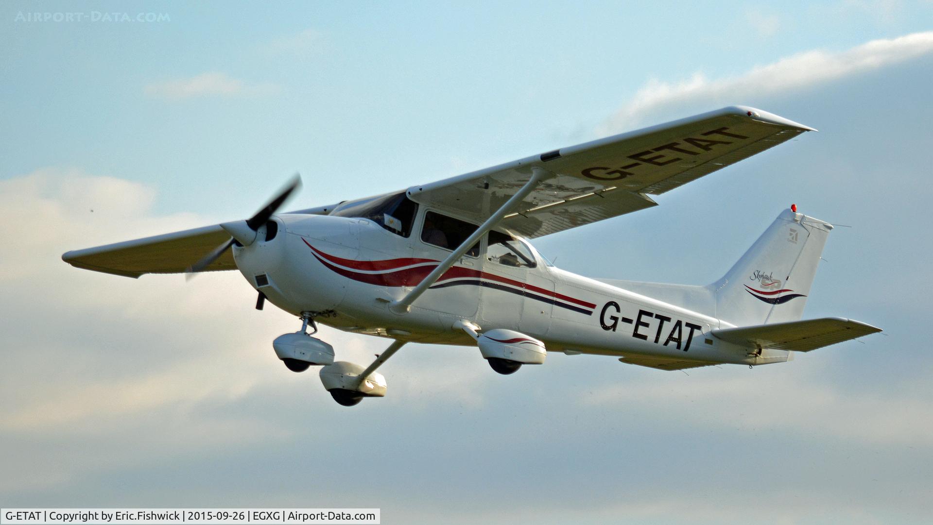 G-ETAT, 2000 Cessna 172S Skyhawk SP C/N 172S8674, 43. G-ETAT departing The Yorkshire Air Show, Church Fenton, Sept. 2015.