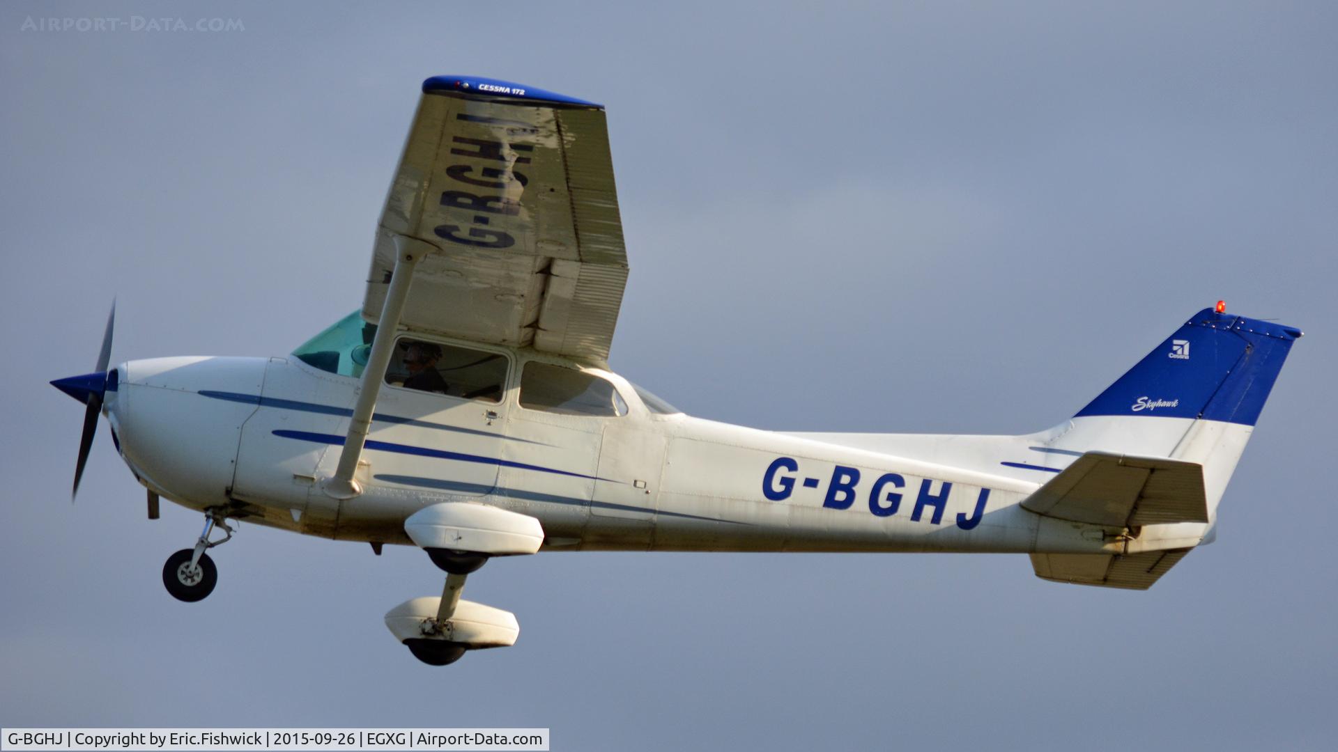 G-BGHJ, 1979 Reims F172N Skyhawk C/N 1777, 44. G-BGHJ departing The Yorkshire Air Show, Church Fenton, Sept. 2015.