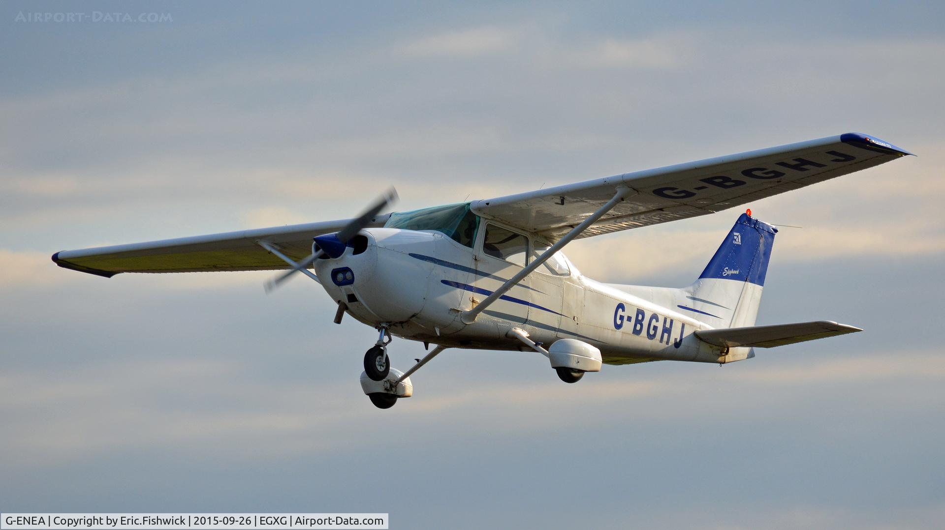 G-ENEA, 1971 Cessna 182P Skylane C/N 182-60895, 43. G-ENEA departing The Yorkshire Air Show, Church Fenton, Sept. 2015.