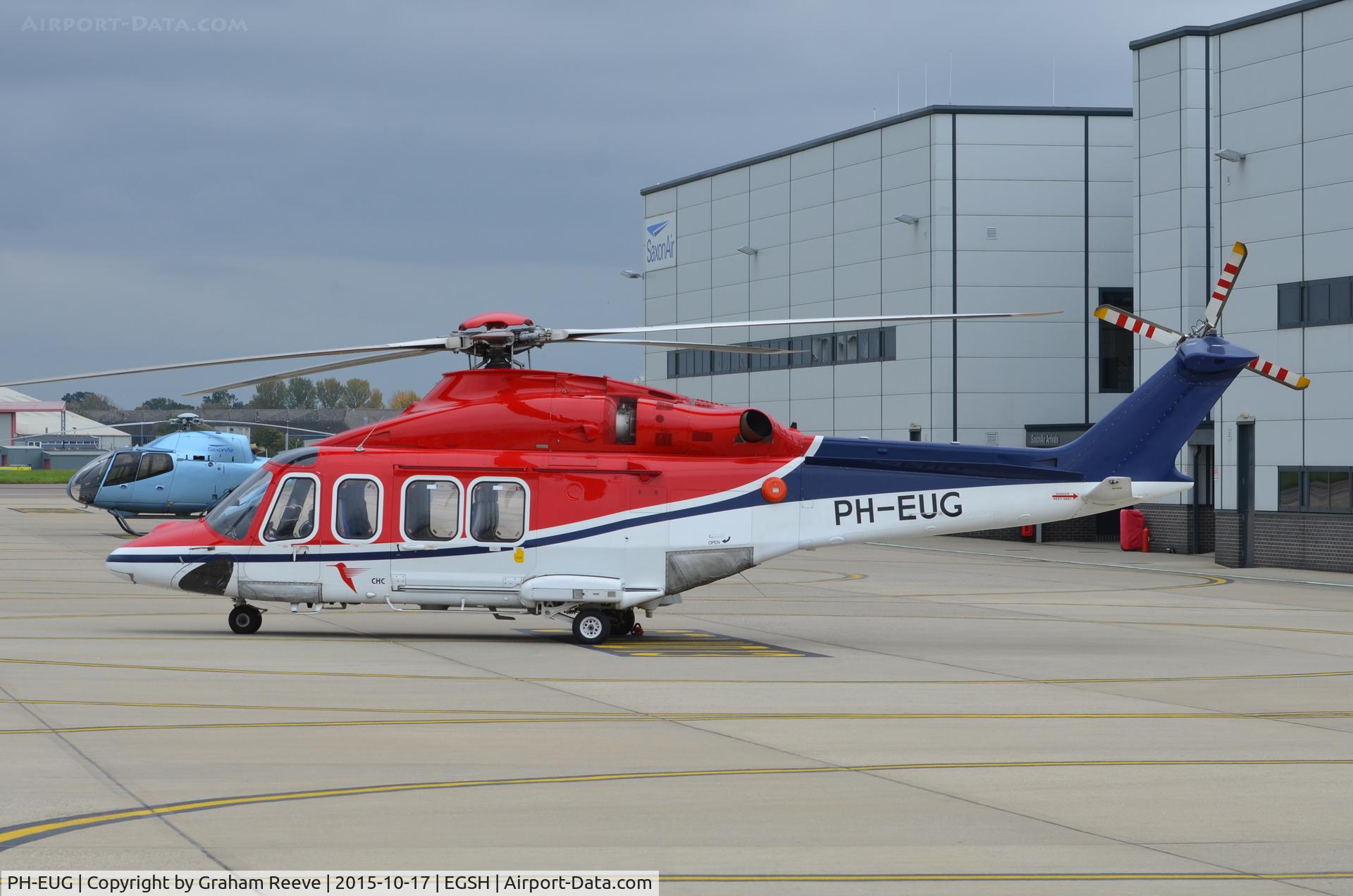 PH-EUG, 2012 AgustaWestland AW-139 C/N 31407, Parked at Norwich.
