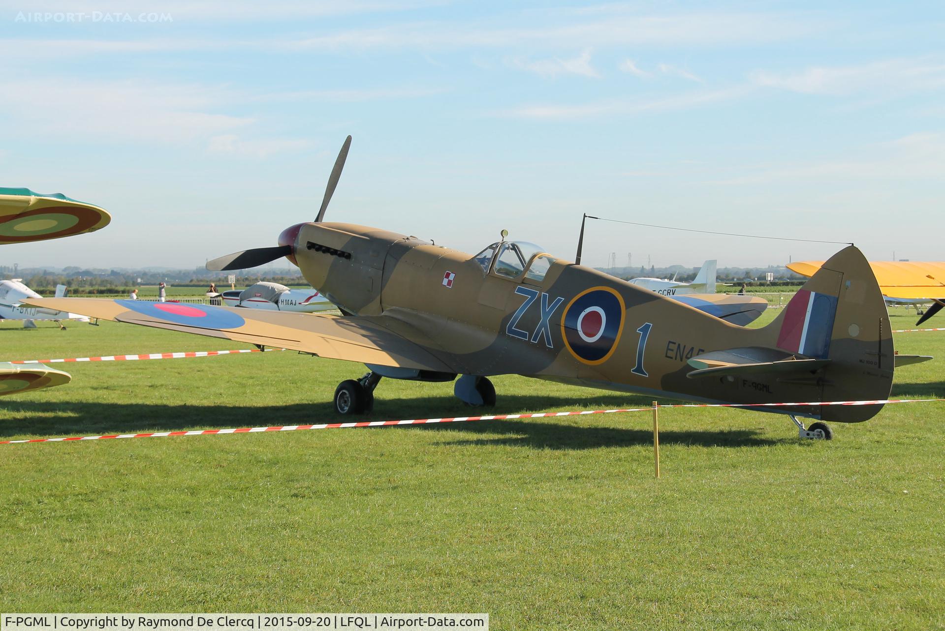 F-PGML, 1994 Jurca MJ-100D Spitfire C/N 02, Wooden Replica of a Spitfire Mk.9 built by Dubois and Hernei with a 1200 Hp Allison V12 engine. Ex  F-WGML.