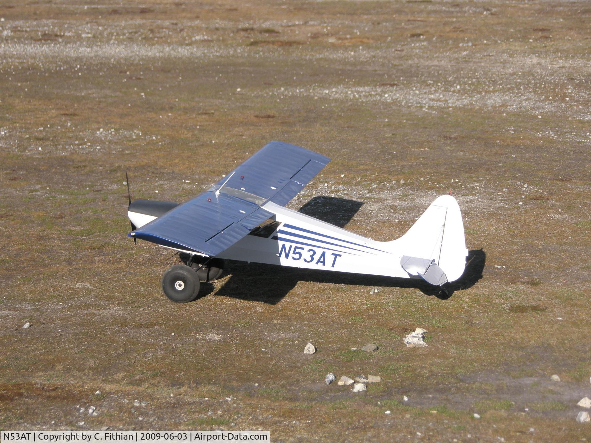 N53AT, 1976 Arctic Aircraft Co Inc S-1B2 C/N 1004, N53AT, upper Susitna River in the Talkeetna Mountains.