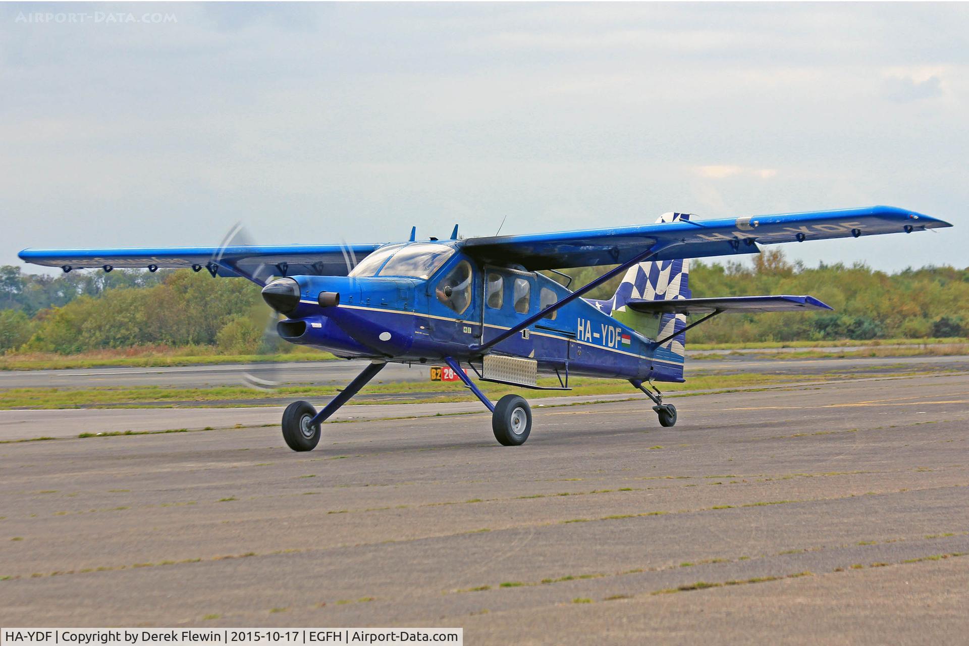 HA-YDF, 2000 Technoavia SMG-92 Turbo Finist C/N 01-005, SMG-92 Turbo Finist, Hibaldstow based, seen taxxing in for a 