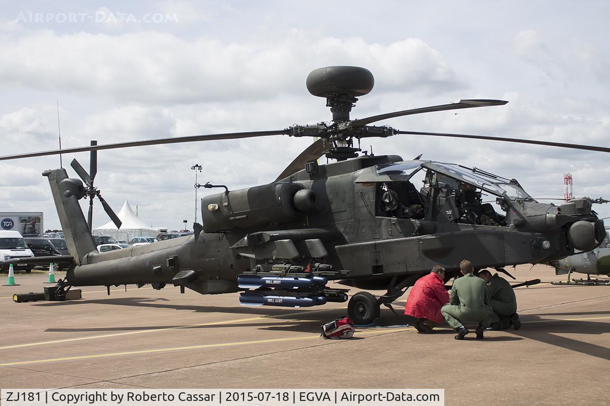 ZJ181, Westland Apache AH.1 C/N DU016/WAH016, RIAT15