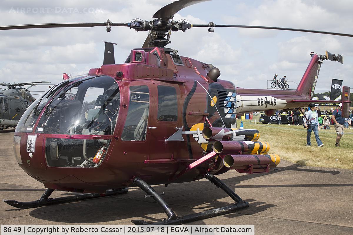 86 49, MBB Bo.105P C/N 6049, RIAT15